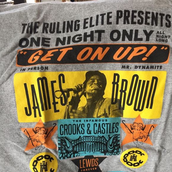 James Brown  "Get On Up" Movie Memorabilia  t-shirt. Chadwick Boseman Starred - Picture 2 of 3
